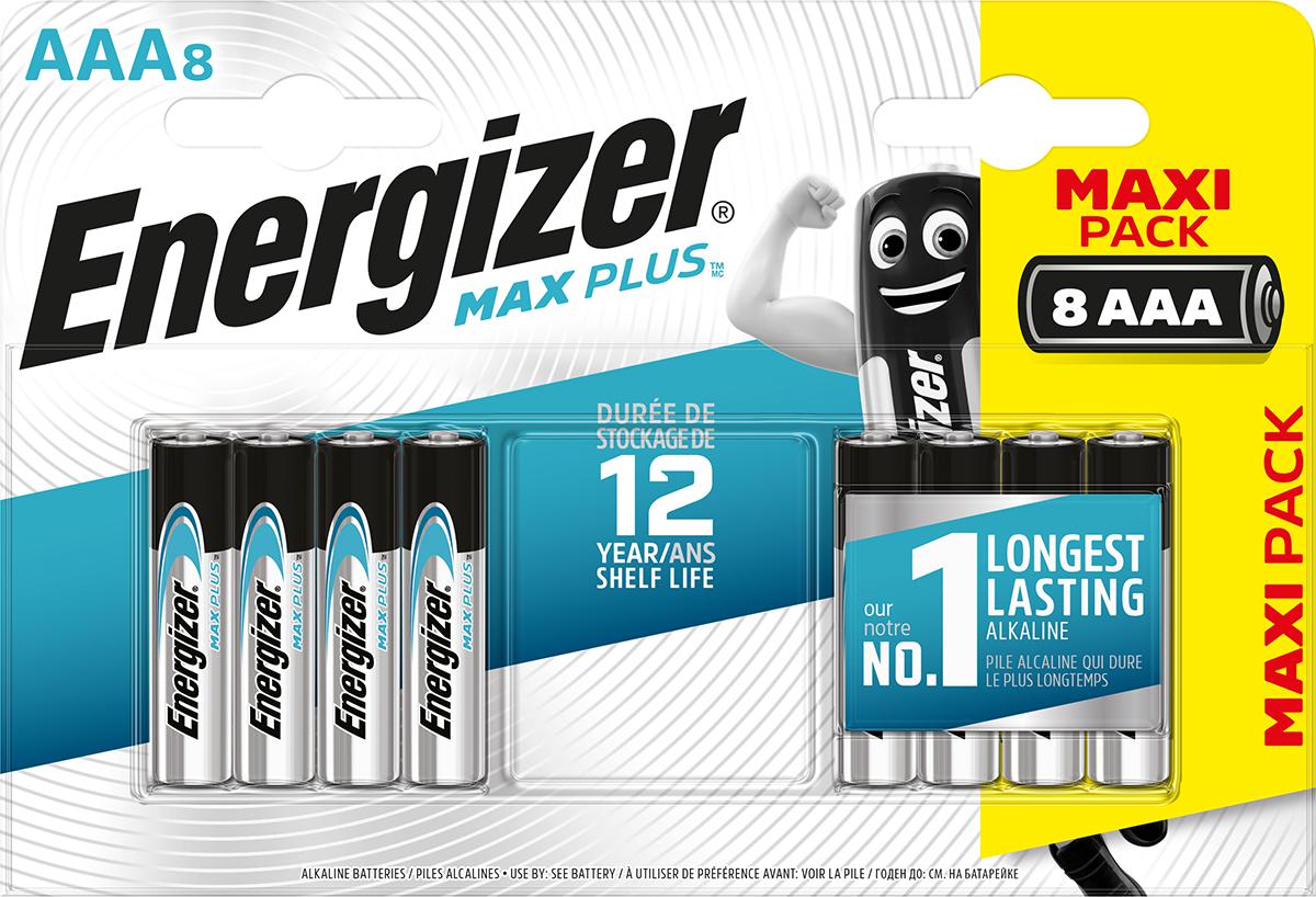 Energizer MAX PLUS Alkaline, Zinc Manganese Dioxide AAA Batteries 1.5V