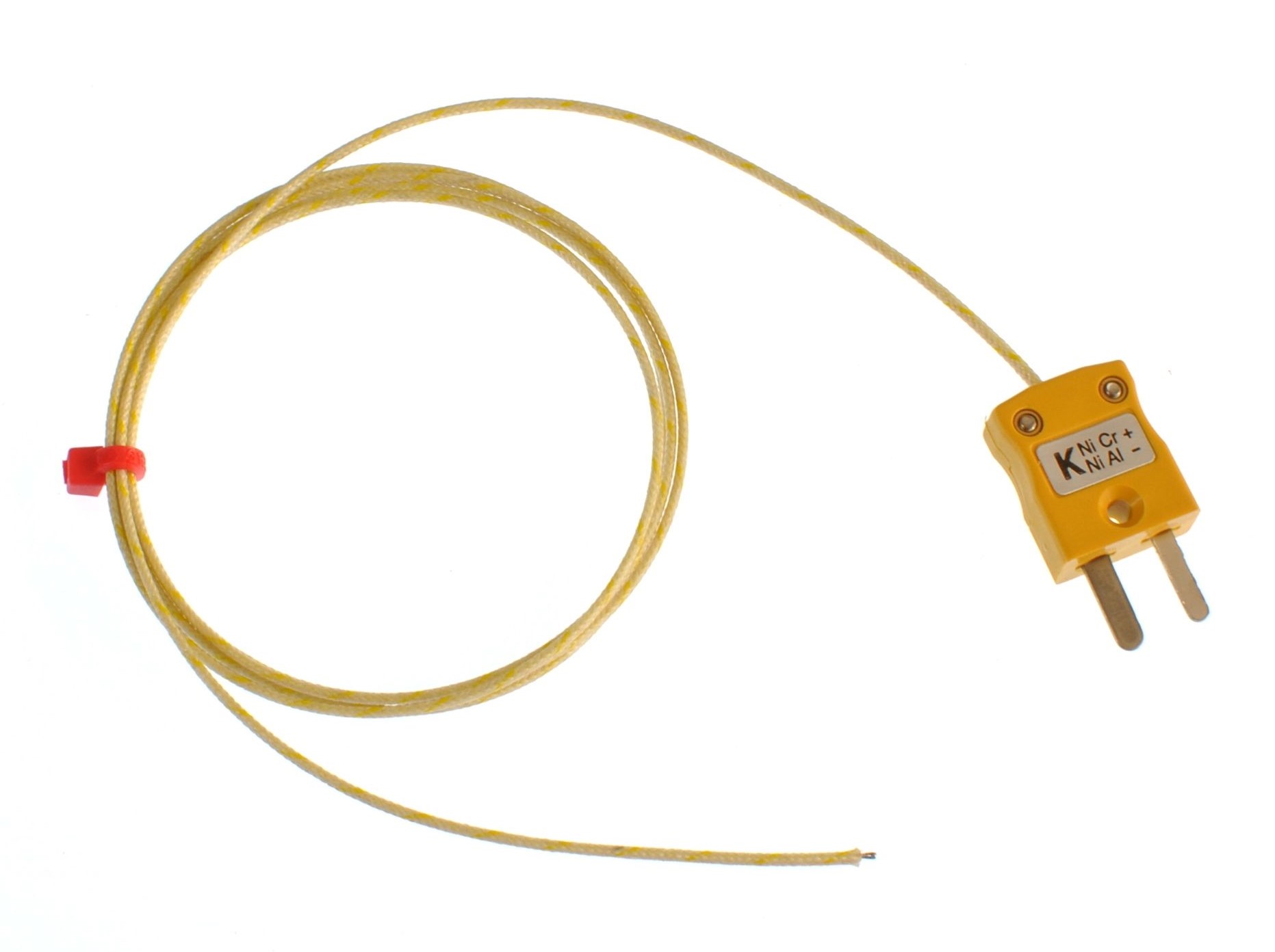 RS PRO Type K Exposed Junction Thermocouple 3m Length, 1/0.3mm Diameter, -60°C → +350°C