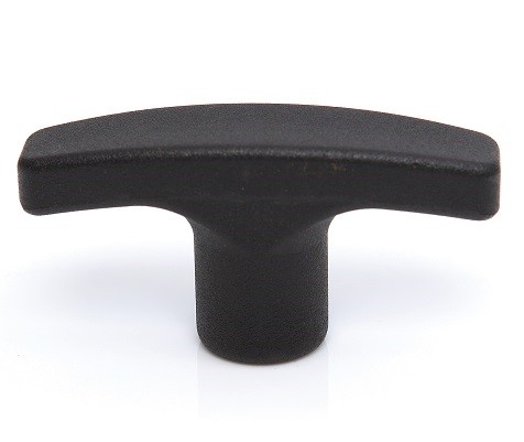 RS PRO Matt Black Thermoplastic Cabinet Handle 16 mm Height, 16mm Width, 50mm Length