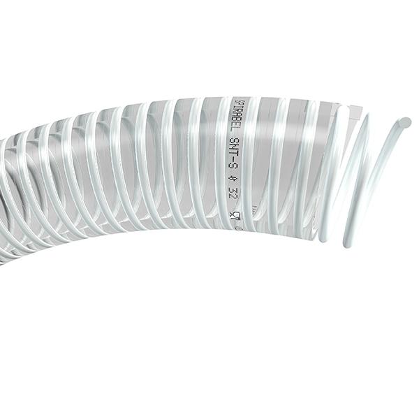 TRICOFLEX SPIRABEL SNT-S PVC, Hose Pipe, 70mm ID, 76.8mm OD, Clear, 25m