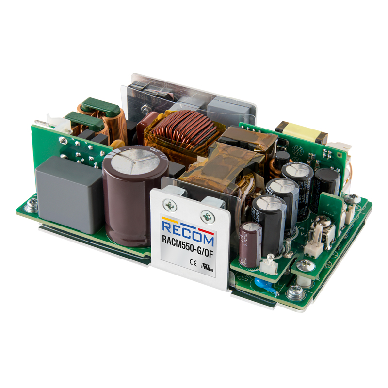 Recom, AC/DC Converter 11.46 A, 48 V, 46 V, Open Frame (5 x 3 in) RACM550-48SG/OF