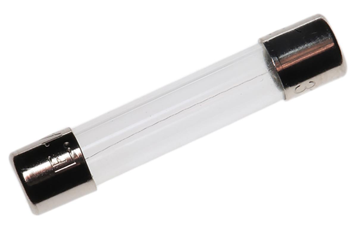Littelfuse 1A F Glass Cartridge Fuse, 6.3 x 32mm
