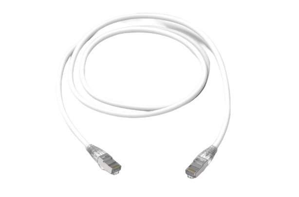 HellermannTyton Connectivity, 2m Cat6a, White RJ45 to RJ45, S/FTP, Terminated