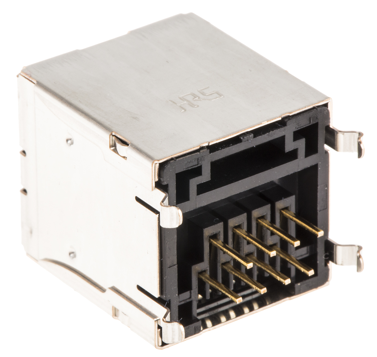 Hirose TM11R Series Female RJ45 Connector, Through Hole, Cat3, STP Shield Straight 8P8C -Way