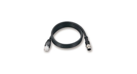 MOXACBL, 1m Cat5e, Black M12 to Male RJ45 Male, Unshielded Twisted Pair (UTP), Unterminated