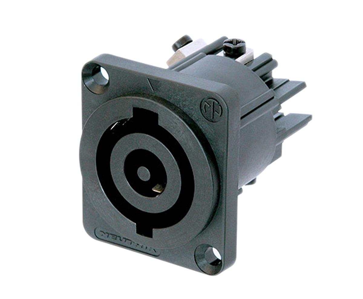 Neutrik Mains Connector, 32A Black, Panel Mount Polyamide Screw, 250 V