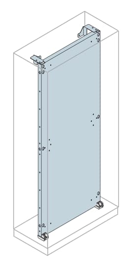 ABB IS2 Series Galvanised Steel Mounting Plate, 1.2m W, 2m L for Use with IS2 Enclosures
