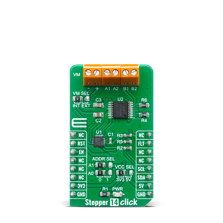 MikroElektronika Stepper 14 Click Stepper Motor for DRV8847PWPR for DRV8847PWPR