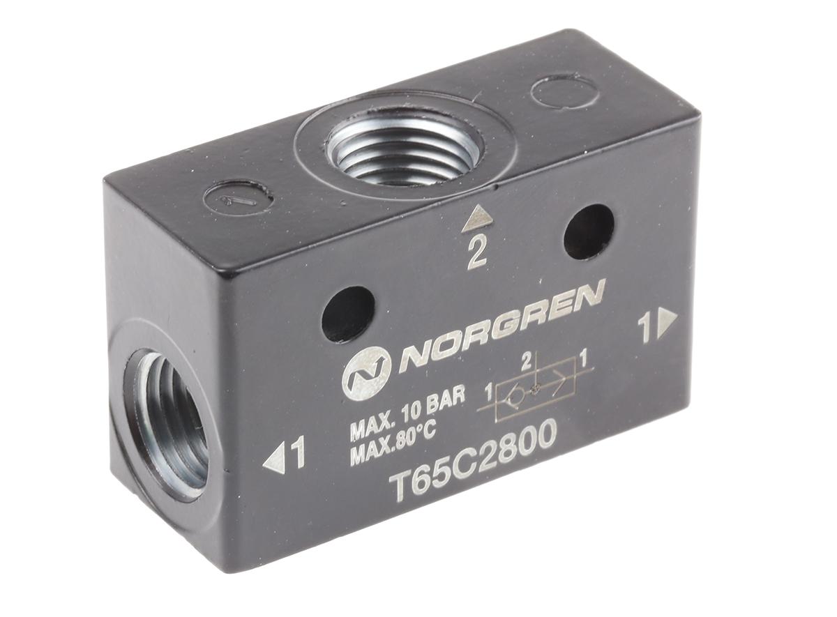 Norgren T65C series 10 bar Pneumatic Logic Controller with OR function