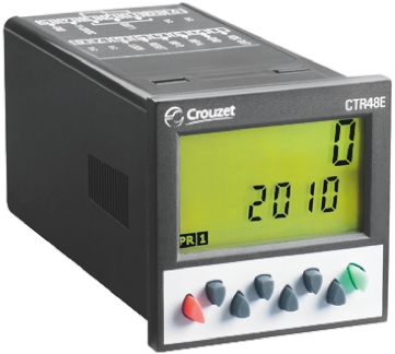 Crouzet CTR48E Counter, 6 Digit LCD, 30 V dc