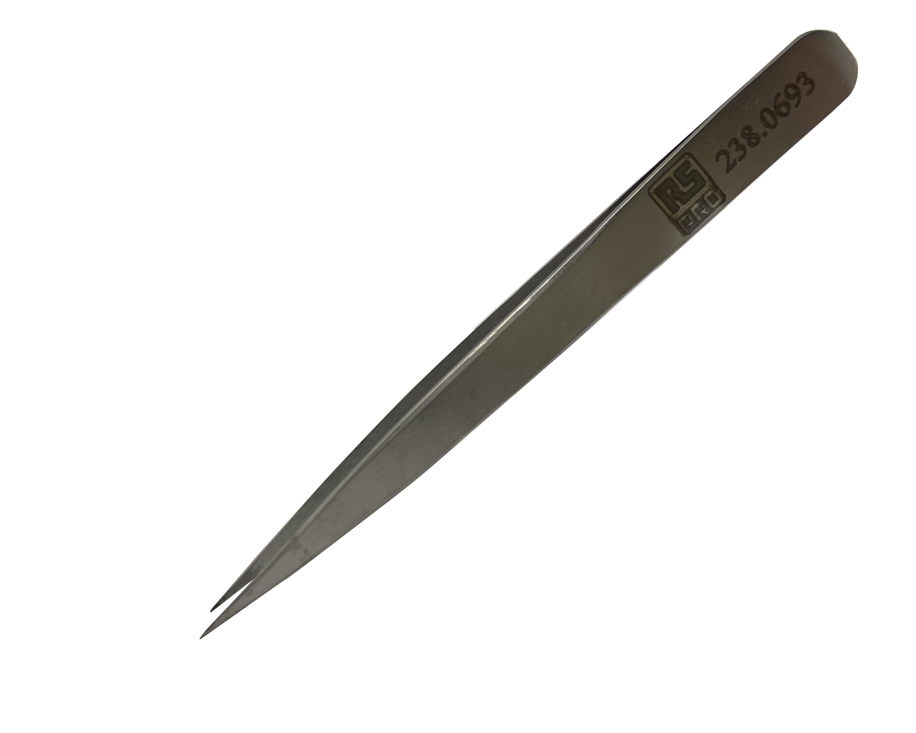 RS PRO 110 mm, Low Carbon Austenitic Steel, Fine, Tweezer