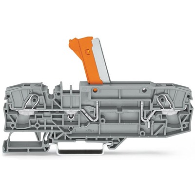 WAGO 2006-8671 TOPJOB S Series Grey, 6mm², 1-Level, Push In Termination, CSA