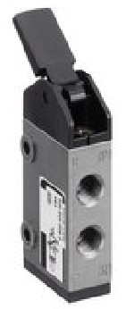 EMERSON ? AVENTICS Lever 5/2 Pneumatic Manual Control Valve ST Series, G 1/8, 1/8in, III B