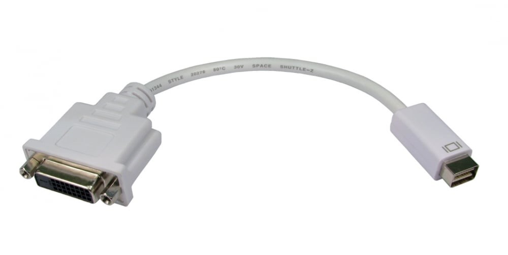 RS PRO A/V Connector Adapter, Male Mini DVI to Female DVI