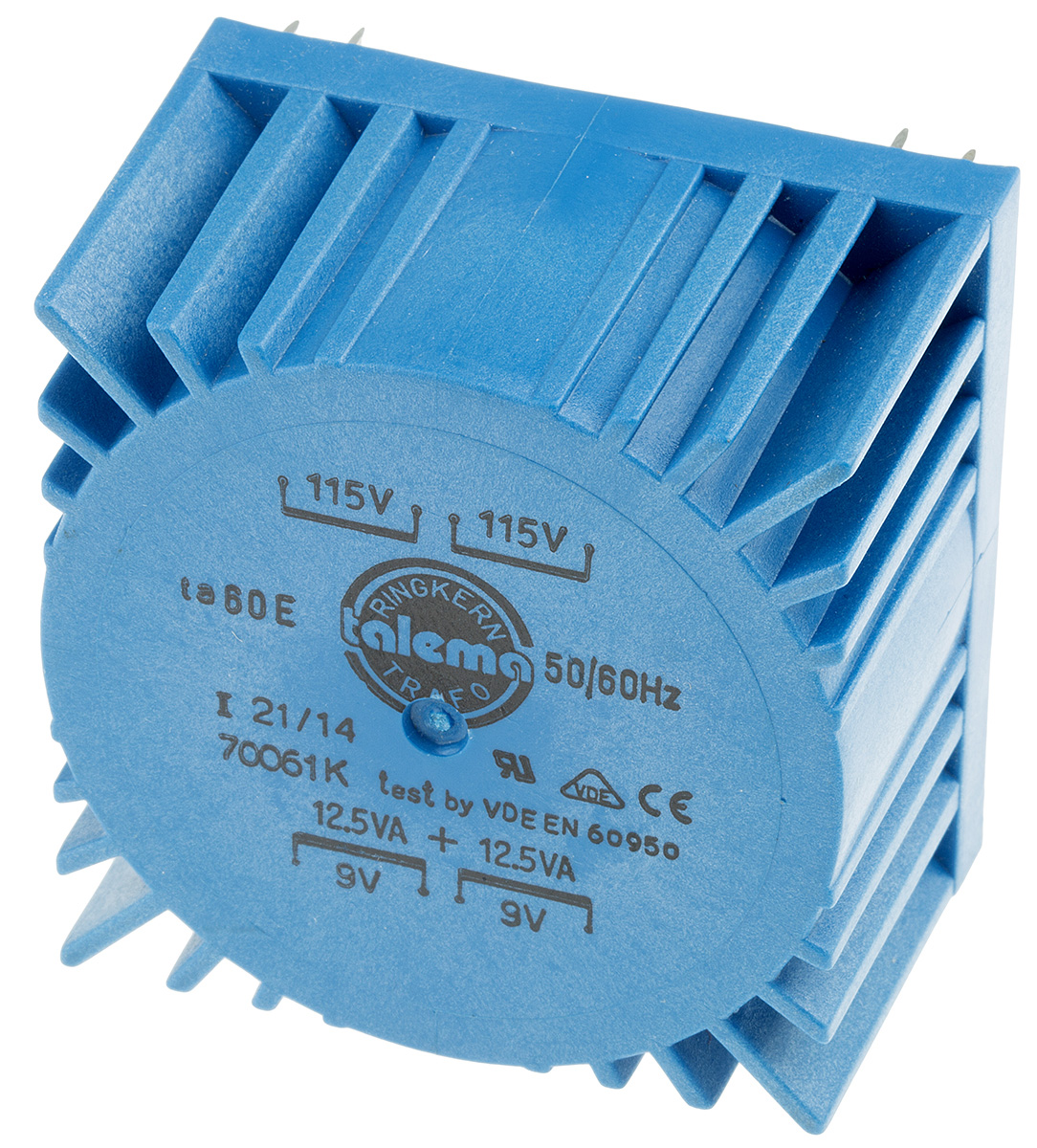 Nuvotem Talema 115 V ac, 230 V ac, 2 x 9V ac Toroidal Transformer, 25VA 2 Output