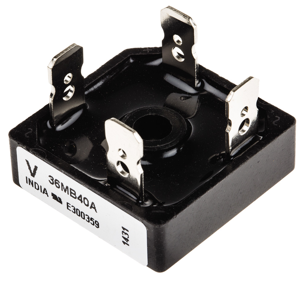 Vishay Bridge Rectifier, 35A, 400V, 4-Pin