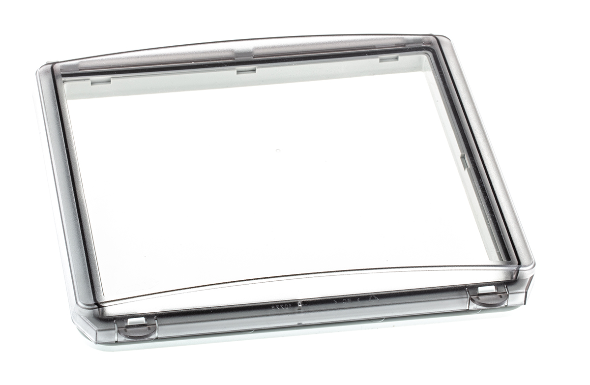 Fibox Grey Polycarbonate IP65 Inspection Window for use with 24 Module Enclosure