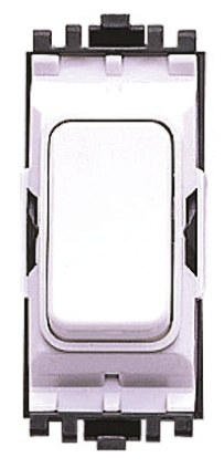 MK Electric 2 Way White Rocker Switch Grid Module 10A, Arteor Series