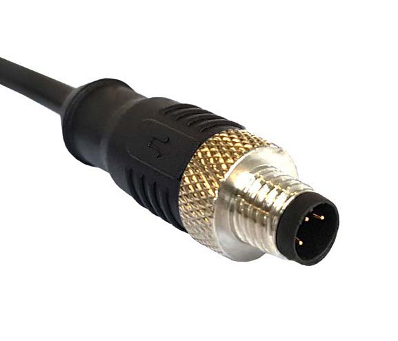 Bulgin Male 5 way M12 to Unterminated 3 way Free End Sensor Actuator Cable, 1 m