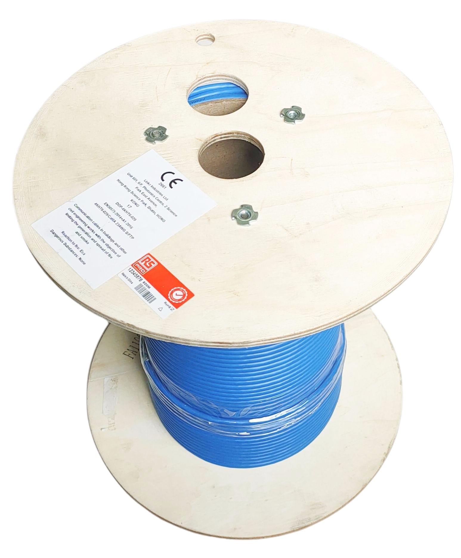 RS PRO, 100m Cat6, Blue, F/UTP Shielded, Unterminated LSZH Sheath