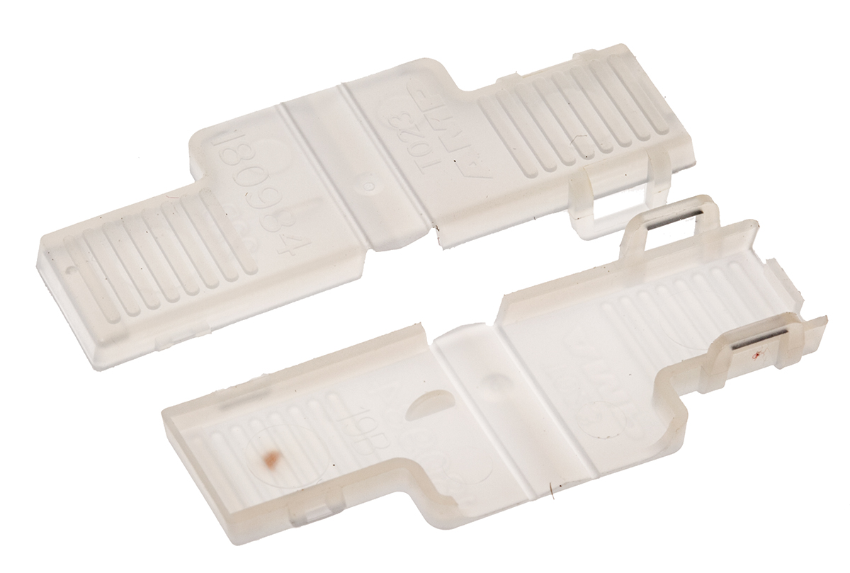 TE Connectivity, FASTON .250 Nylon 66 Crimp Terminal Housing, Natural