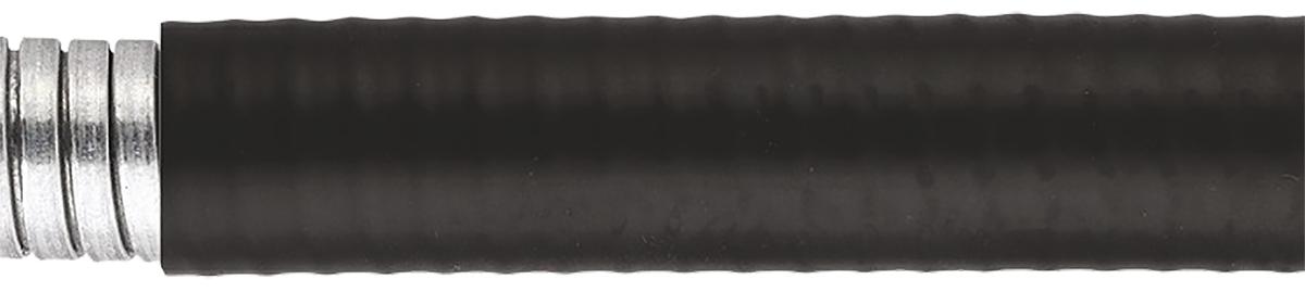 Flexicon Flexible Conduit, 20mm Nominal Diameter, Steel, Black