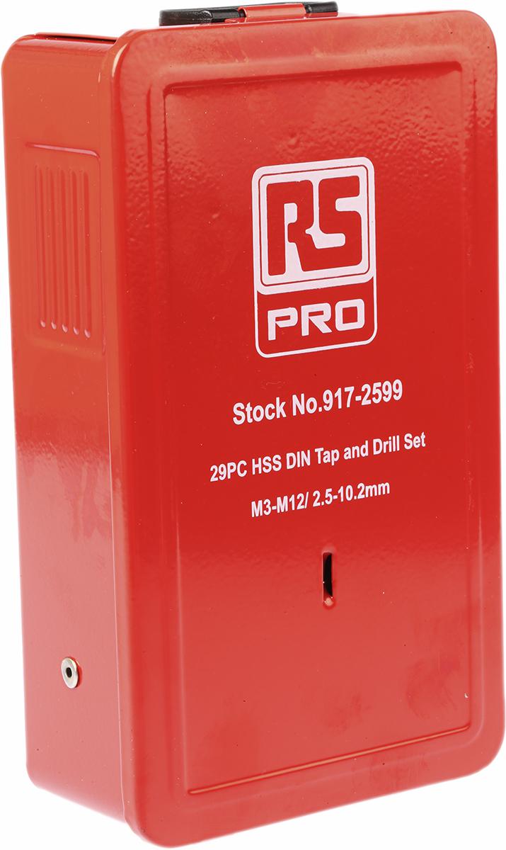 RS PRO Tap Set HSS 29-Piece Metric Standard Hand Tap M3 → M12 Thread