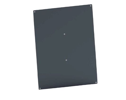 HellermannTyton PBM Series Metal Mounting Plate, 262 x 198 x 2mm