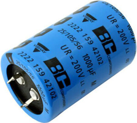 Vishay 470μF Aluminium Electrolytic Capacitor 400V dc, Snap-In - MAL219366471E3