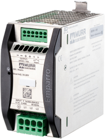 Murrelektronik Limited EMPARRO Switched Mode DIN Rail Power Supply, 400V ac, 24V dc dc Output, 10A Output, 240W