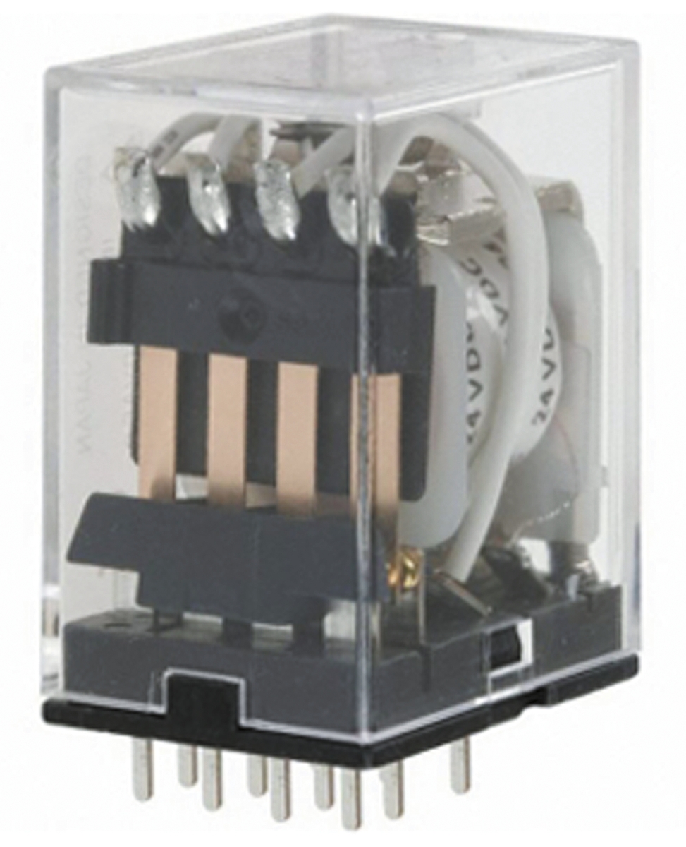 Omron PCB Mount Power Relay, 120V ac Coil, 3A Switching Current, 4PDT