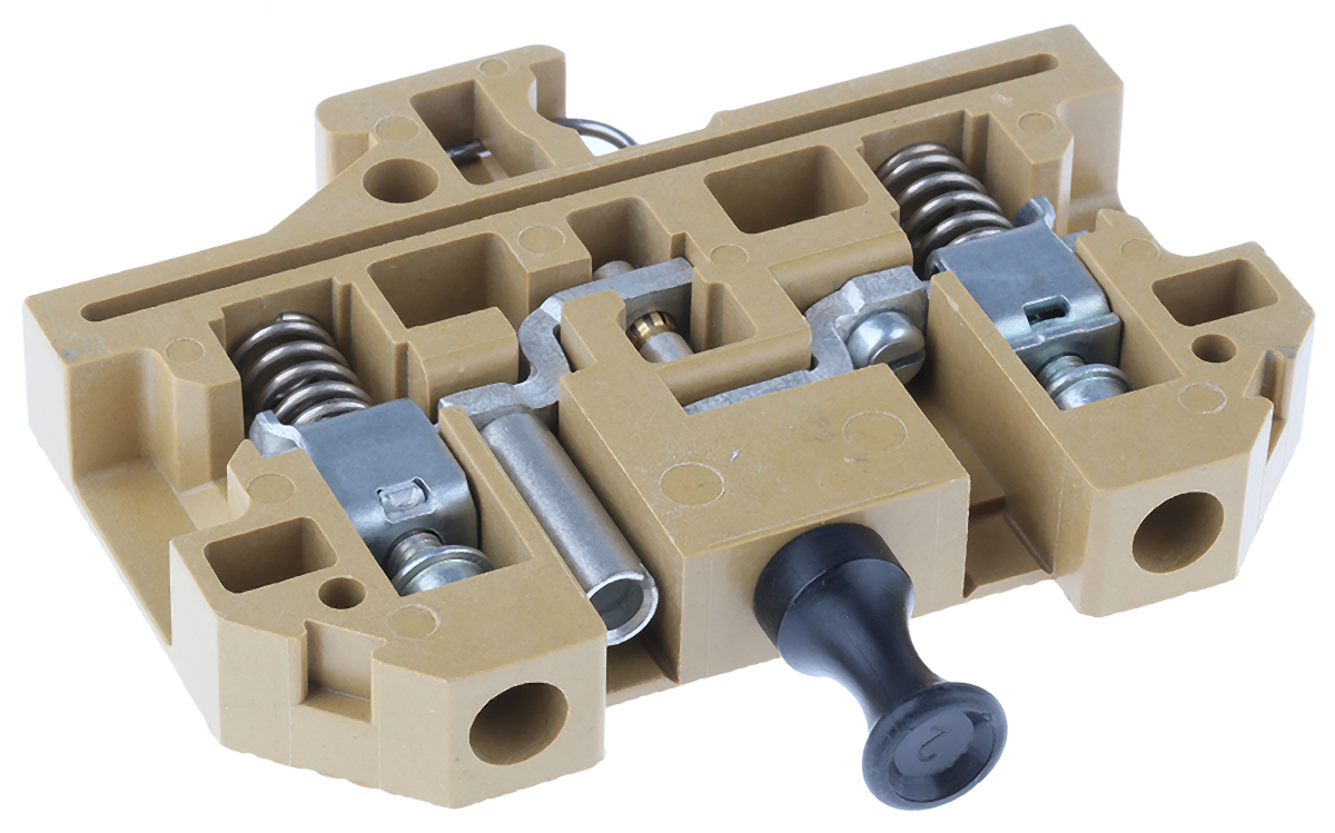 Weidmuller 0623320000 RSF 2 Series Yellow, 6mm², Single-Level, Screw Termination