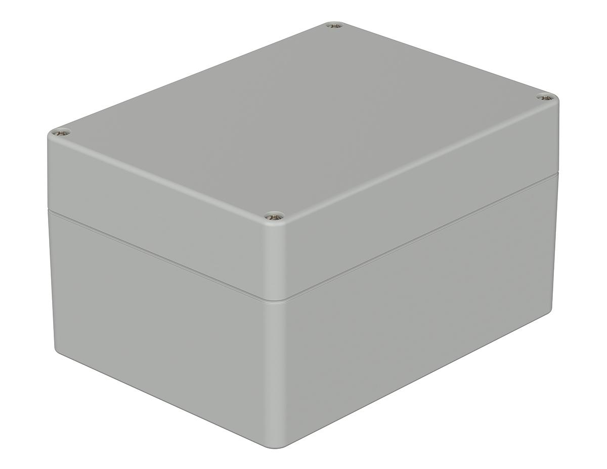 Bopla Euromas Series Light Grey Polycarbonate V0 Enclosure, IP66, IK07, Light Grey Lid, 160 x 120 x 90mm