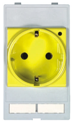 HARTING German Mains Connector, 16A Grey, Panel Mount Screw, 250 V
