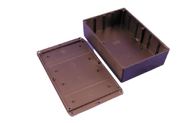 Hammond 1591 Series ABS General Purpose Enclosure, IP54, Flanged, 221 x 58 x 150mm