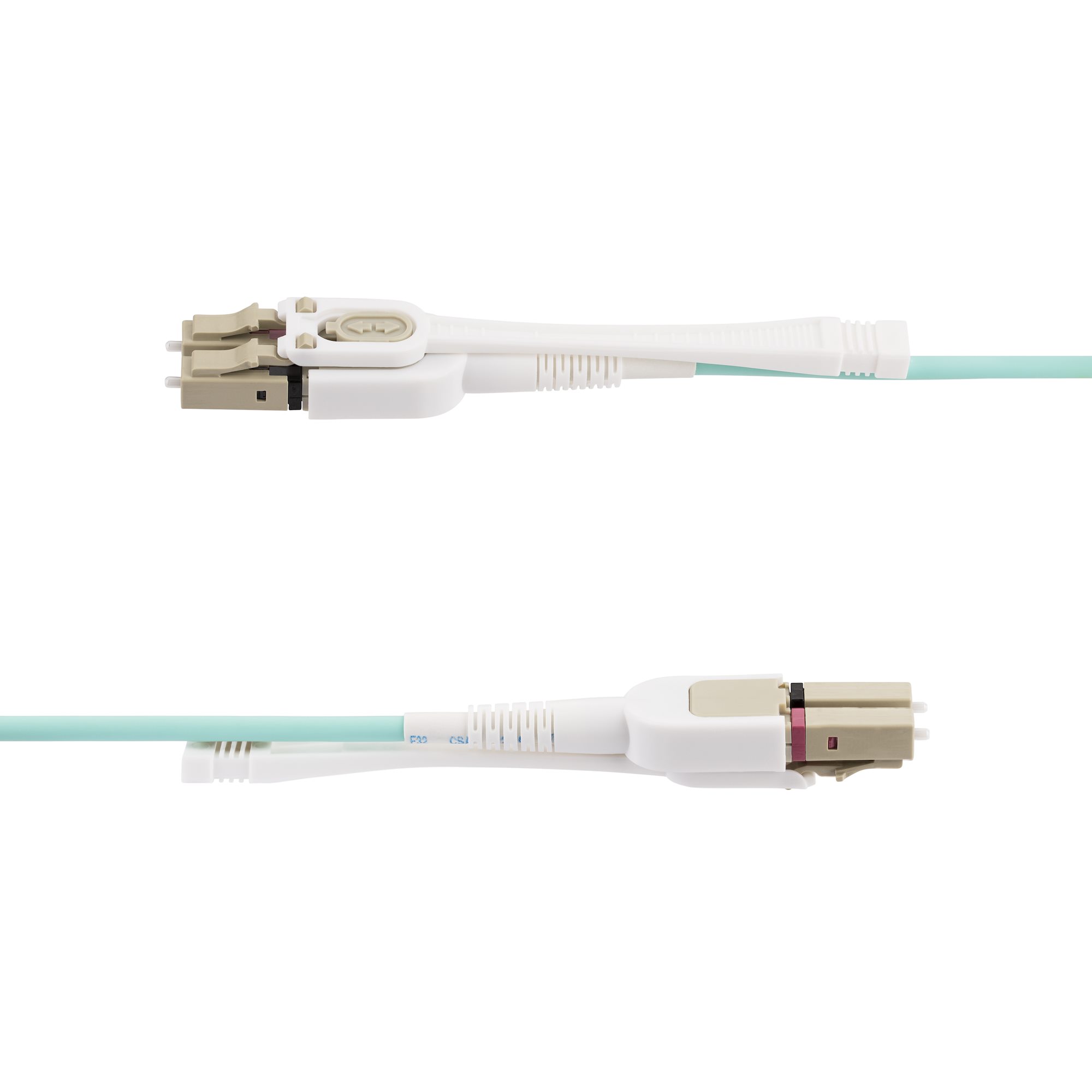 StarTech.com LC to LC Duplex Multi Mode OM4 Fibre Optic Cable, Light Blue, 3m