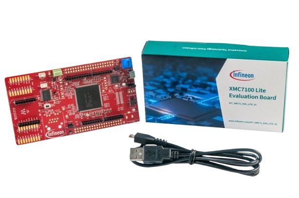 Infineon KIT_XMC71_EVK_LITE_V1 XMC7100 Microcontroller Evaluation Board for BMS, Industrial Drives, Robotics 250MHz