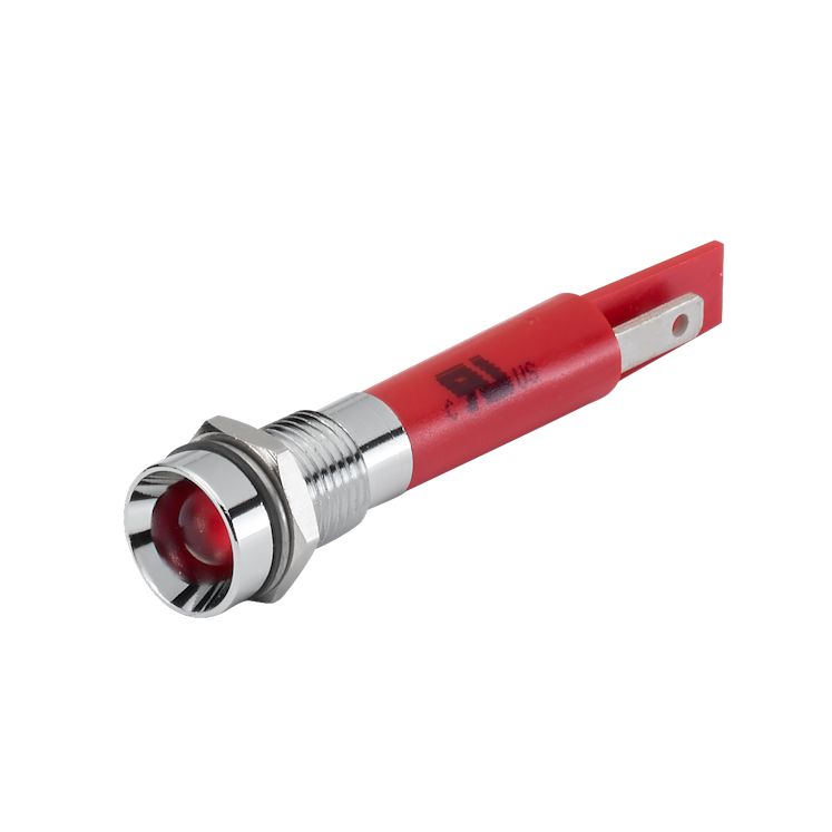 EAO 17-05 Series Red Panel Mount Indicator, 24, 8 Mounting Hole Size, Plug-In Termination, IP40, IP65