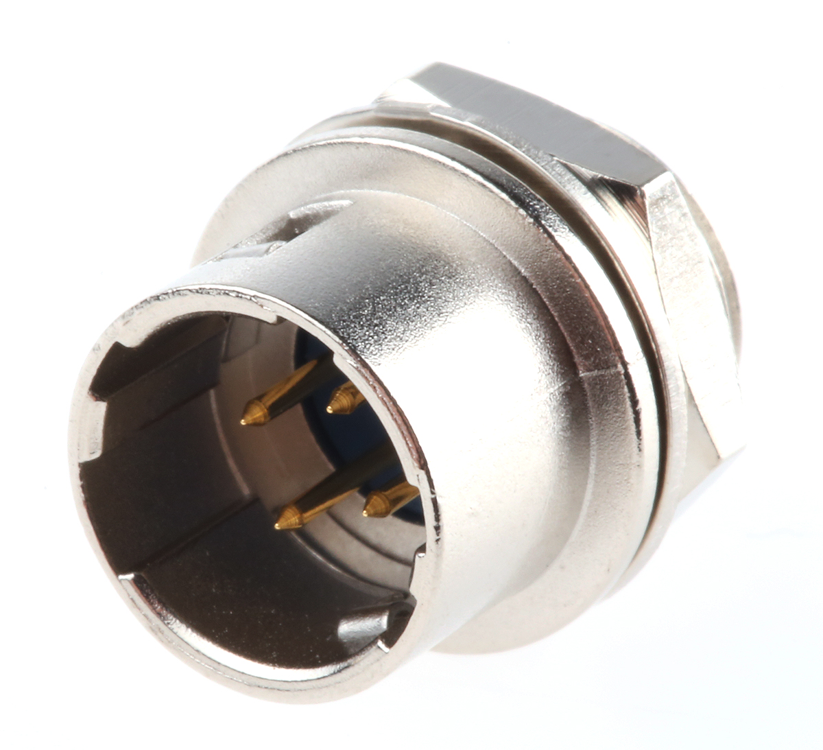 Hirose Circular Connector, 4 Contacts, Panel, Miniature Connector, Socket, Male, HR10 Series