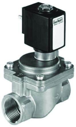 Burkert Solenoid Valve 221998, 2 Port, NC, 24 V dc