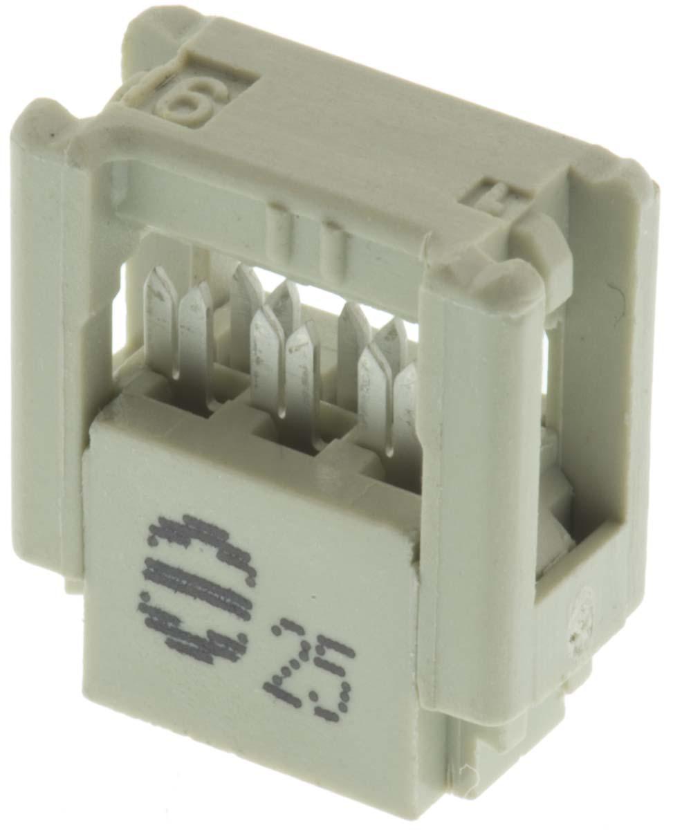 HARTING 6-Way IDC Connector Socket for Cable Mount, 2-Row