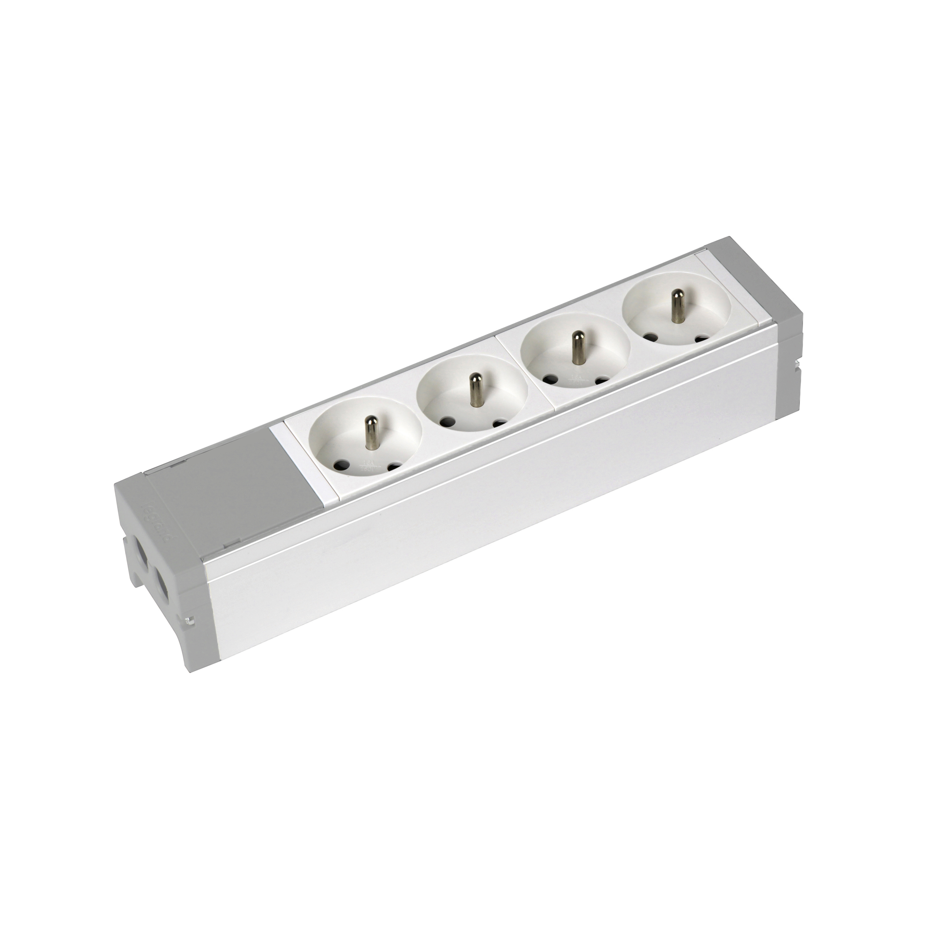 Legrand NF Socket 4 Gang Trailing Socket, No, 16A