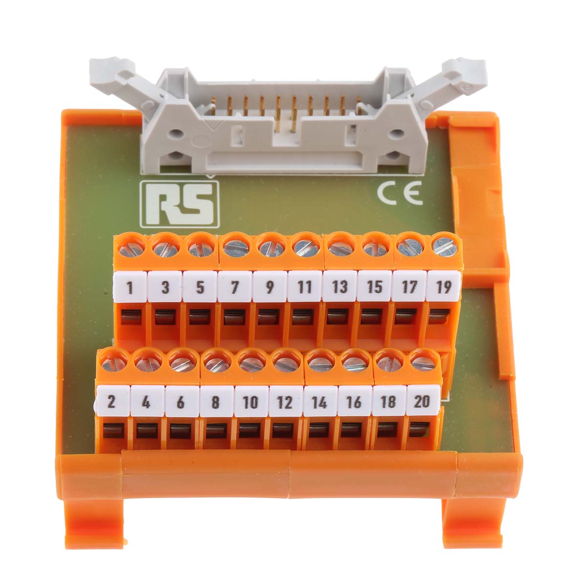 RS PRO 20-Contact Interface Module, IDC Connector, DIN Rail Mount, 1A