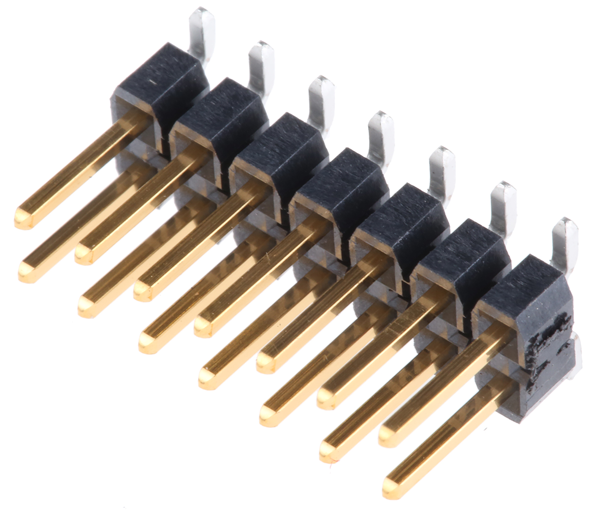 Samtec TSM Series Straight Surface Pin Header, 14 Contact(s), 2.54 mm Pitch, 2 Row, Unshrouded
