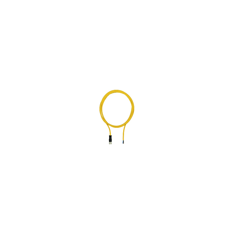 Pilz Female 4 way M12 to Open Line End Cable, 5 m