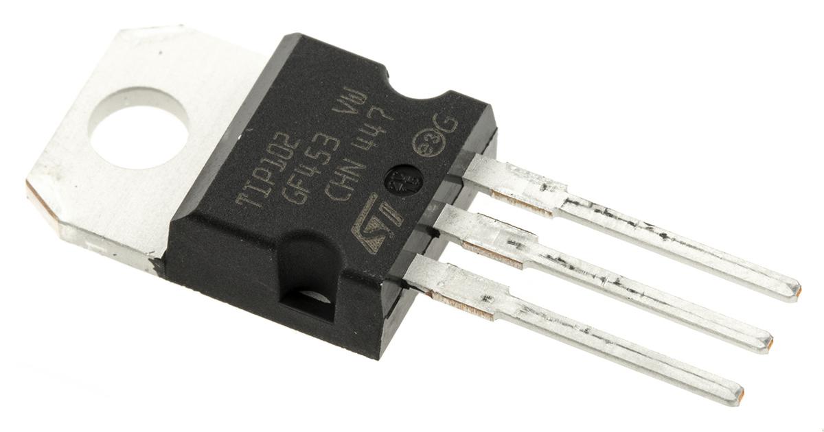 STMicroelectronics TIP102 NPN Darlington Transistor, 8 A 100 V HFE:200, 3-Pin TO-220