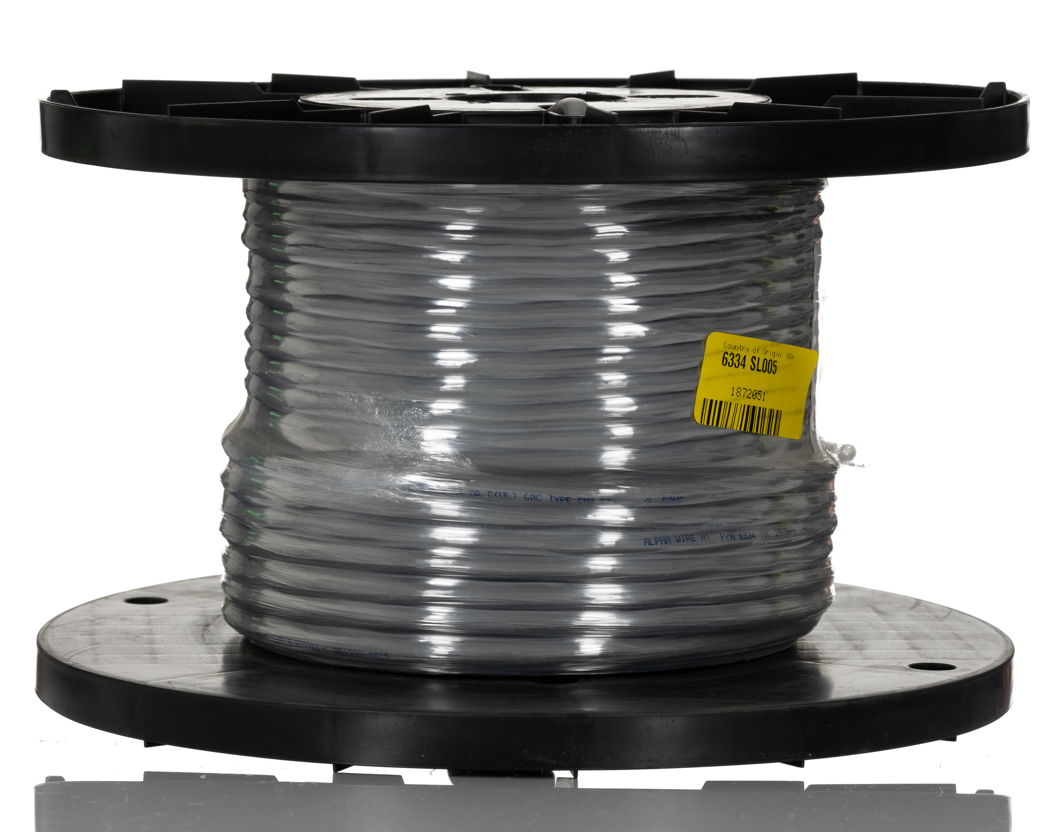Alpha Wire Alpha Essentials Communication & Control Control Cable, 10 Cores, 0.2 mm² 24 AWG, Screened, 30 m, Grey