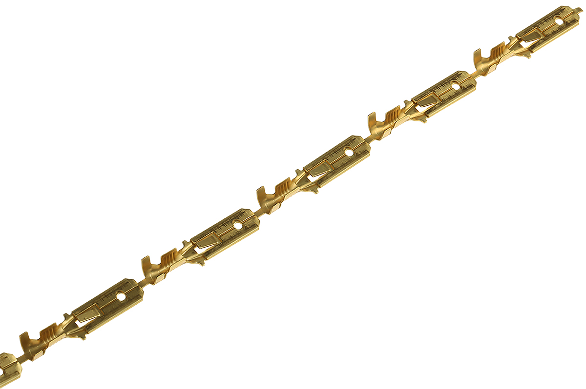 TE Connectivity FASTIN-FASTON .250 Uninsulated Male Spade Connector, Tab, 6.35 x 0.81mm Tab Size, 0.8mm² to 2mm²