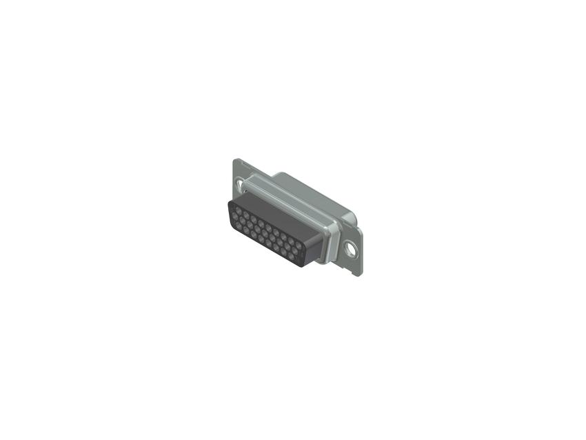 CONEC 26 Way Through Hole D-sub Connector Socket, with Mounting Hole