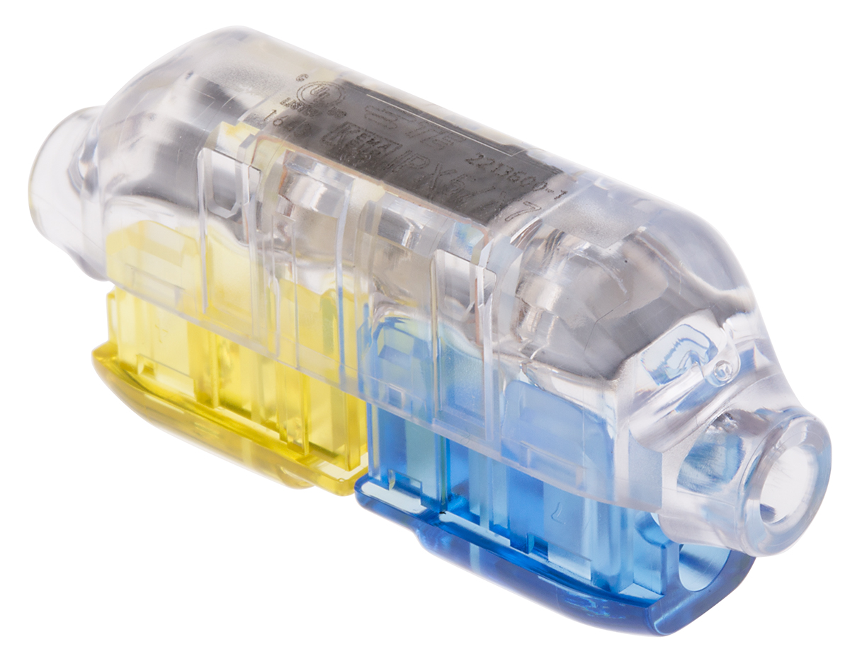 TE Connectivity In Line Splice Connector, Clear, Insulated, Tin 1.5 → 2.5 mm², 14 → 12 AWG, 16 →